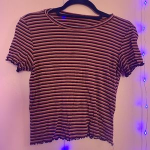 striped crop top